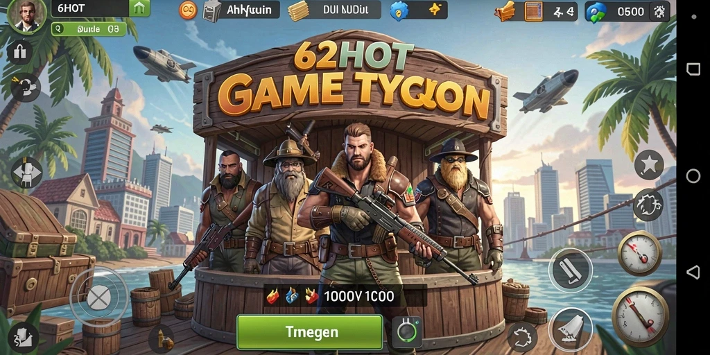 Screenshot gameplay 62HOT menampilkan pengalaman Tycoon yang mengasyikkan.