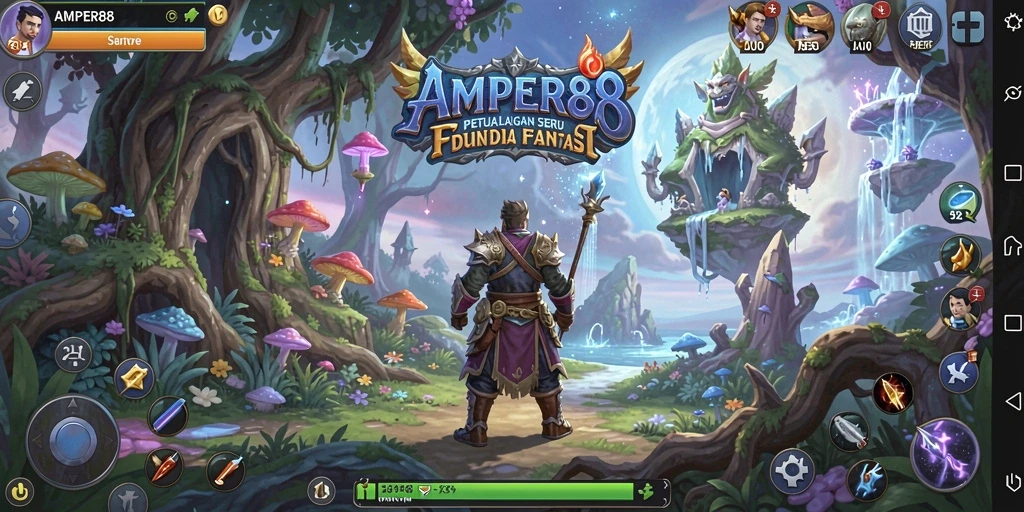 Screenshot dari gameplay AMPER88 yang menunjukkan aksi pertempuran seru.