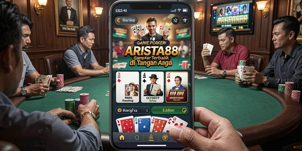 Tampilan gameplay menarik dari ARISTA88 yang menampilkan poker seru.
