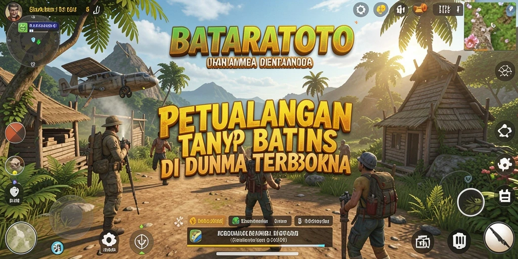 Tangkapan layar menunjukkan aksi seru eksplorasi di dunia terbuka BATARATOTO.