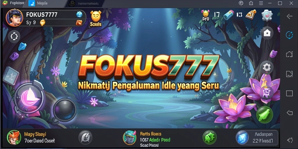 Tampilan gameplay utama FOKUS777 yang menarik dan interaktif.
