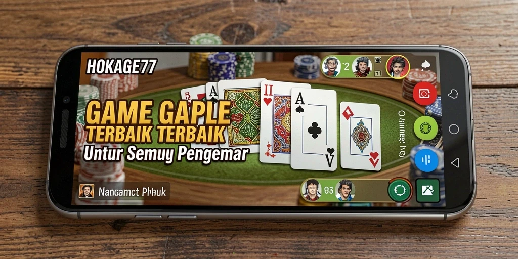Tampilan gameplay seru dari HOKAGE77 dalam permainan Gaple.