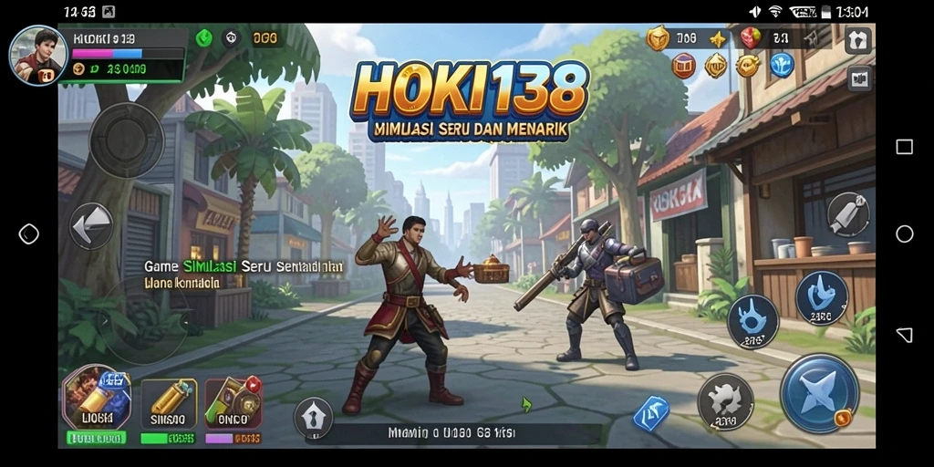 Tampilan gameplay HOKI138 dengan elemen simulasi yang interaktif.