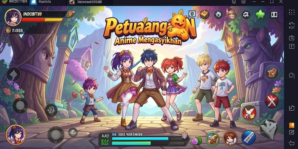 Tangkap momen seru gameplay di INDOBIT88 dengan grafik anime yang menawan.