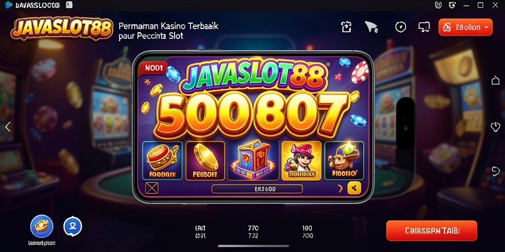 Screenshot utama JAVASLOT88 menampilkan gameplay slot yang menarik dan interaktif.