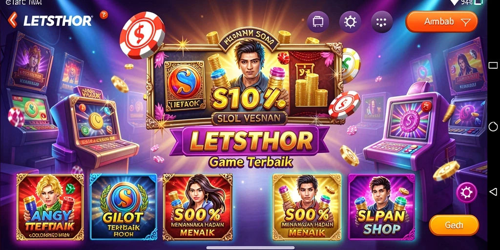 Gameplay seru LETSTHOR dengan banyak pilihan slot menarik.