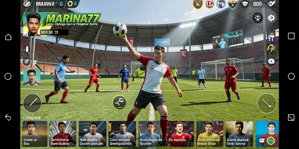 Tampilan gameplay dari MARINA77 yang penuh aksi di lapangan.