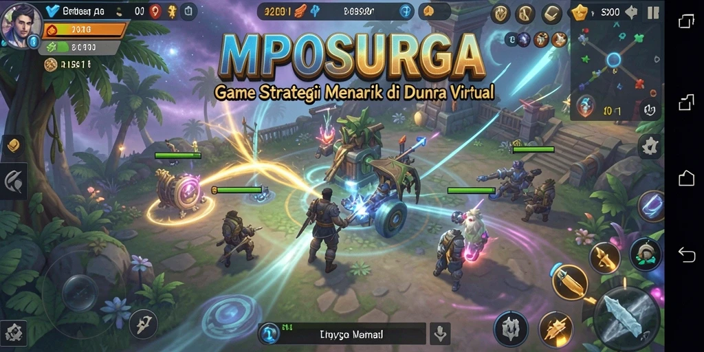 Tampilan gameplay seru dan strategi mendalam dalam MPOSURGA.