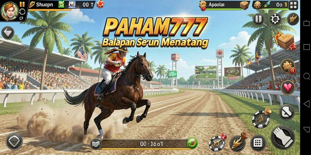 Menampilkan gameplay balapan yang seru dan menegangkan.