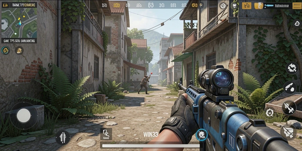 Tampilan gameplay seru di WIN33 dengan aksi tembak-menembak intens.